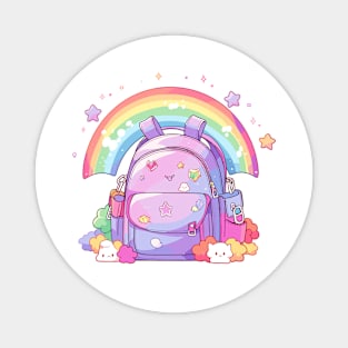 Rainbow backpack Magnet